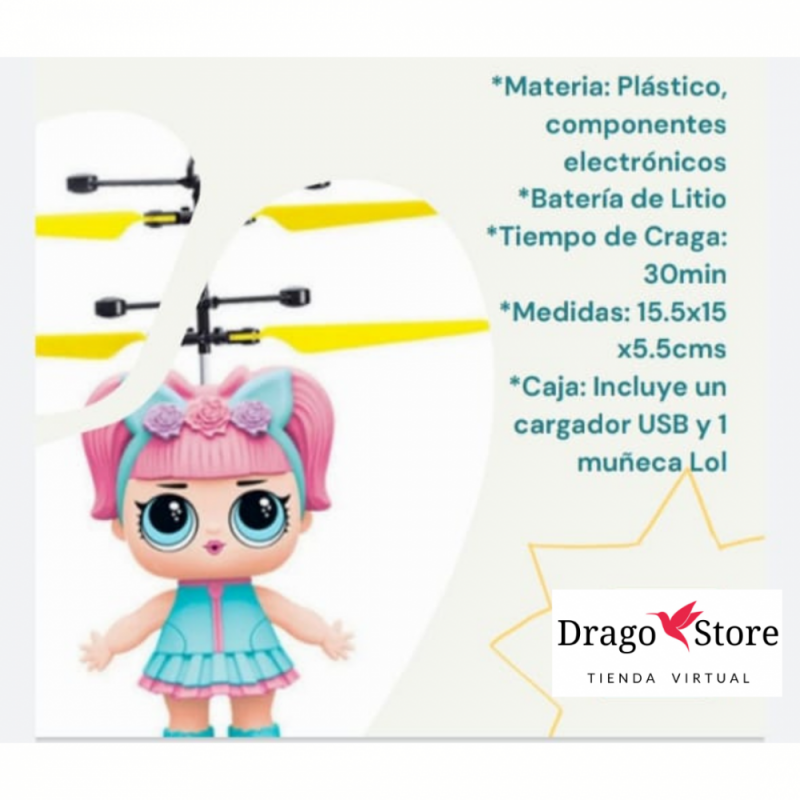 Muñeca LOL Voladora Mini drone
